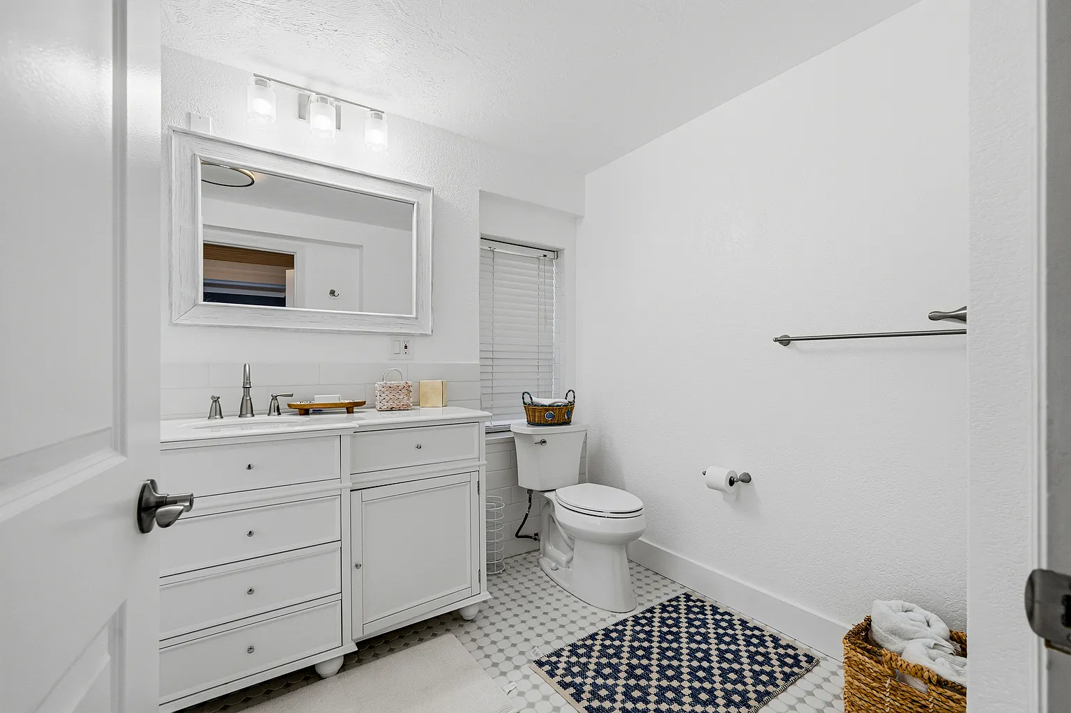 Bright bathroom vanity